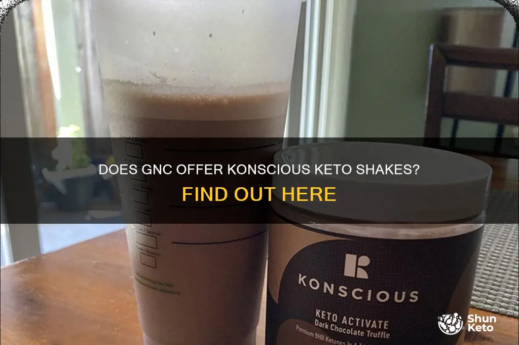 does gnc sell konscious keto shakes