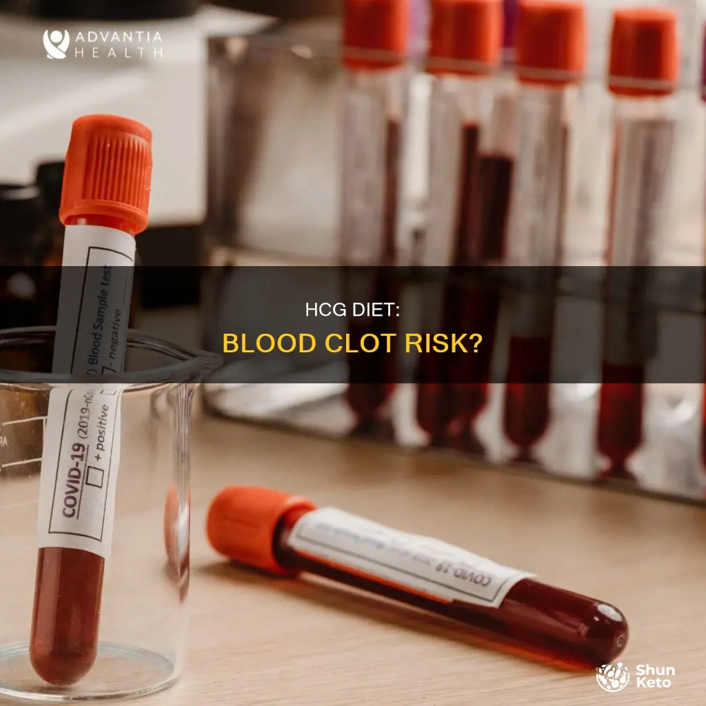 does hcg diet cause blood clots