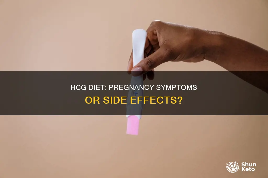 does hcg diet cause pregnancy symptoms