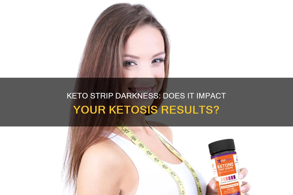 does it matter how dark your keto strip is