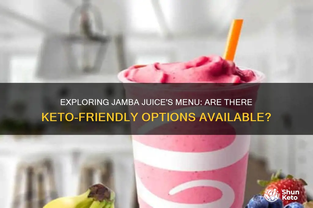 does jamba juice have keto options