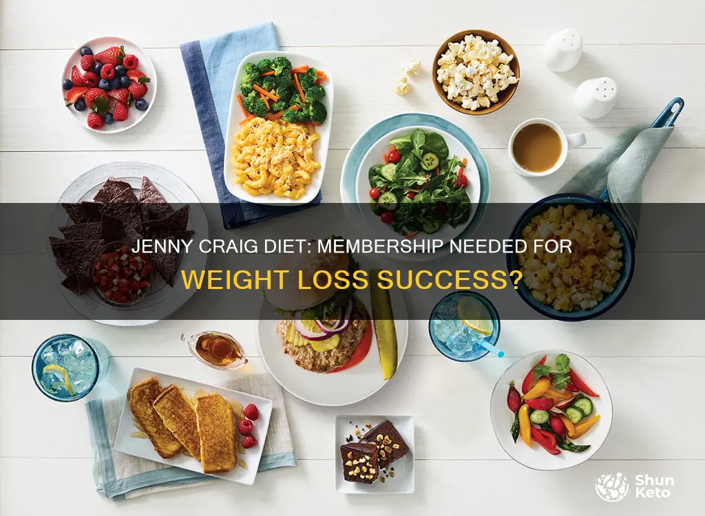 does jenny craig diet need a membership