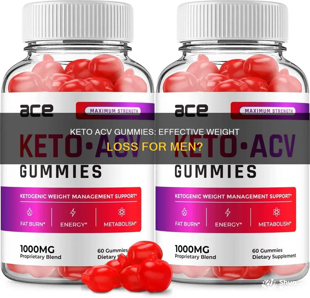 does keto acv gummies work for men