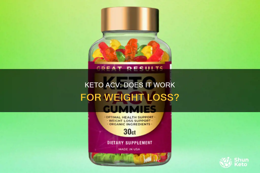 does keto acv work