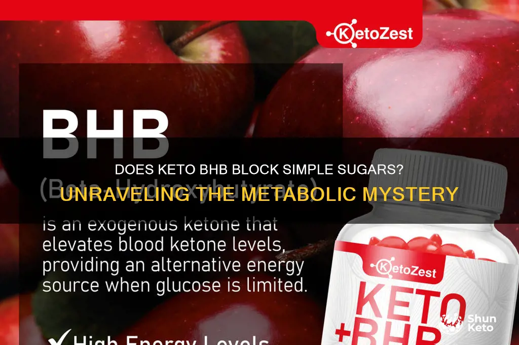 does keto bhb block simple sugars