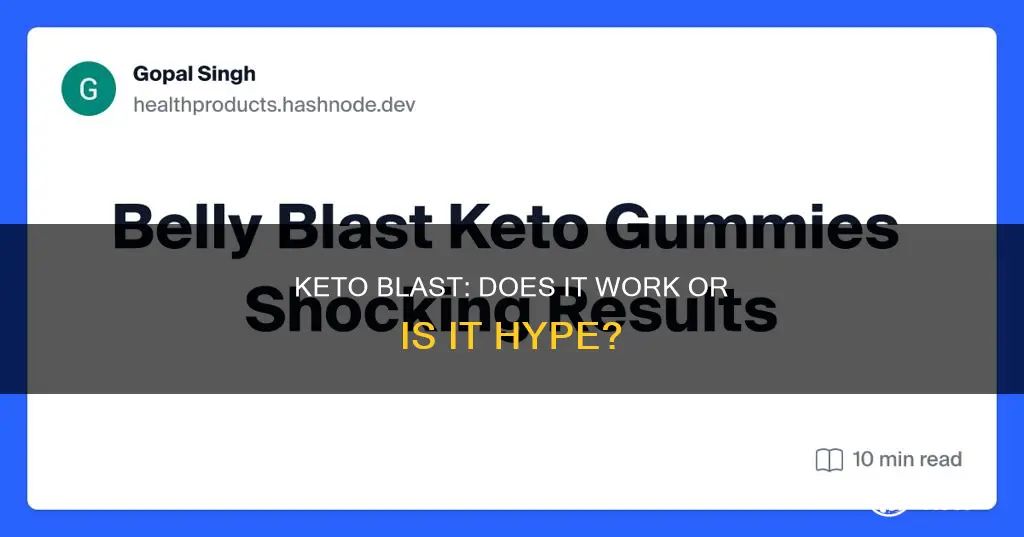 does keto blast actually work