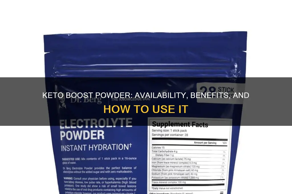 does keto boost come in powder form