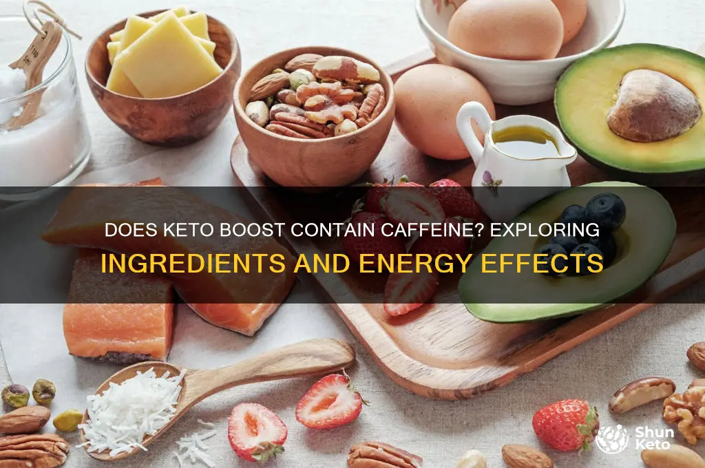 does keto boost have caffeine