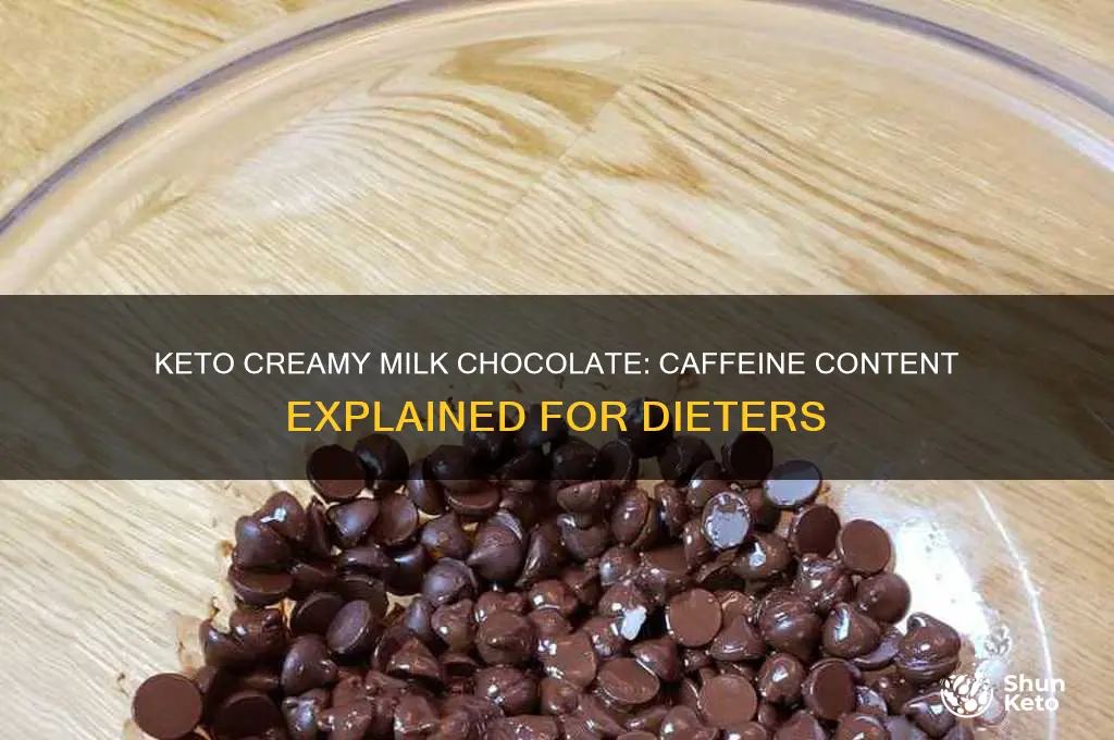 does keto creamy milk chocolate have caffeine