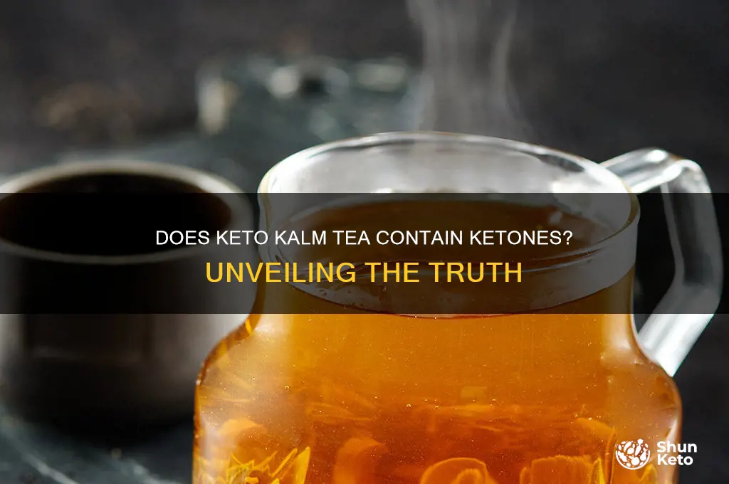 does keto kalm tea have ketones