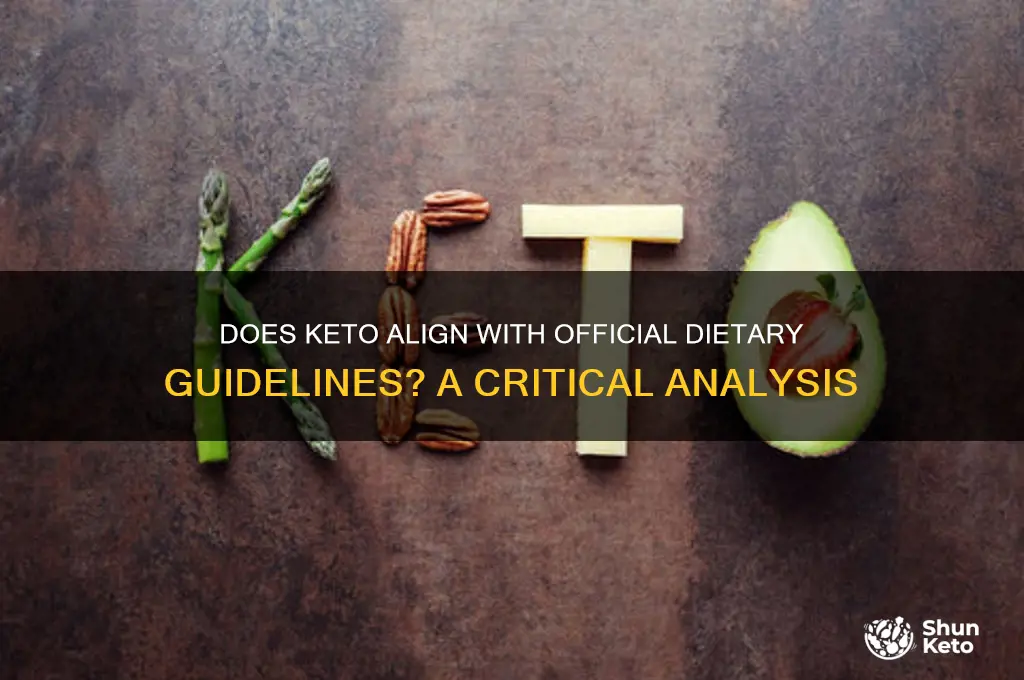 does keto meet dietary guidelines