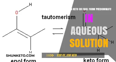 Keto vs. Enol: Which Form Dominates in Aqueous Solutions?
