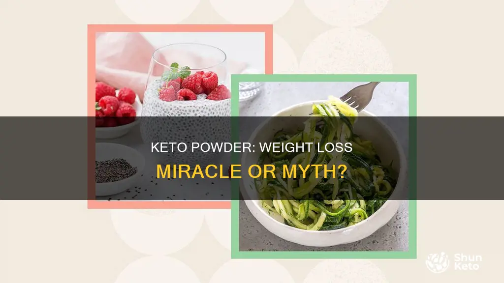 does keto powder supplement help lose weight