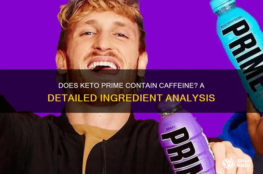 does keto prime have caffeine