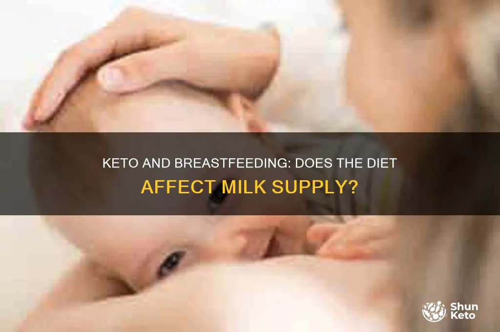 does keto reduce breast milk supply
