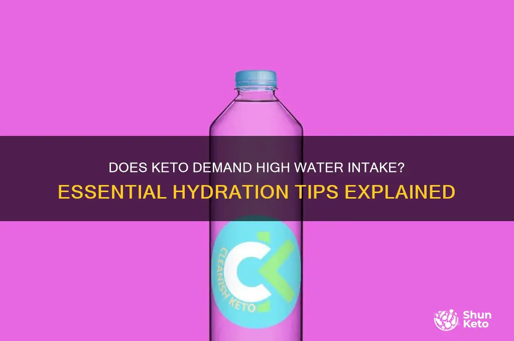does keto require a lot of water