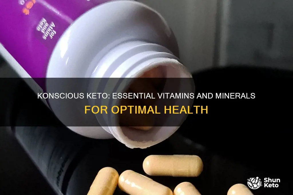 does konscious keto have vitamins and minerals