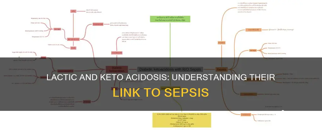 does lactic acidosis or keto acidosis cause sepsis