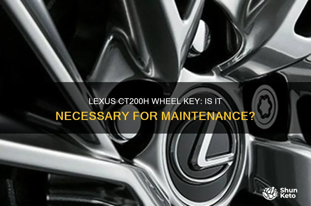 does lexus ct200h require wheel ket
