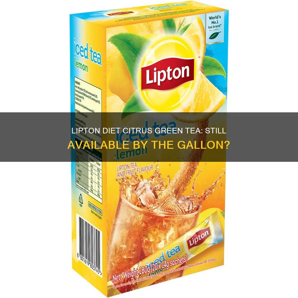 does lipton stiill make diet citrus green tea in gallons