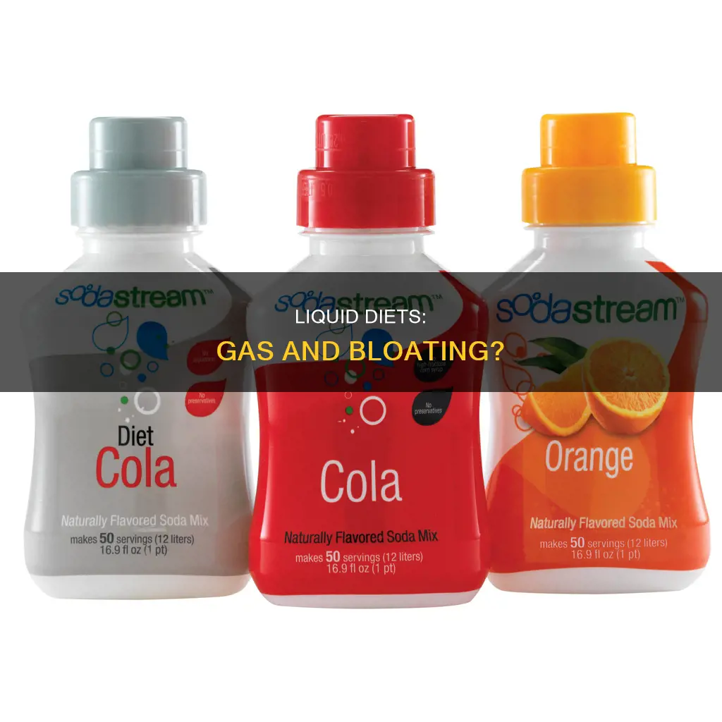 does liquid diet cause gas