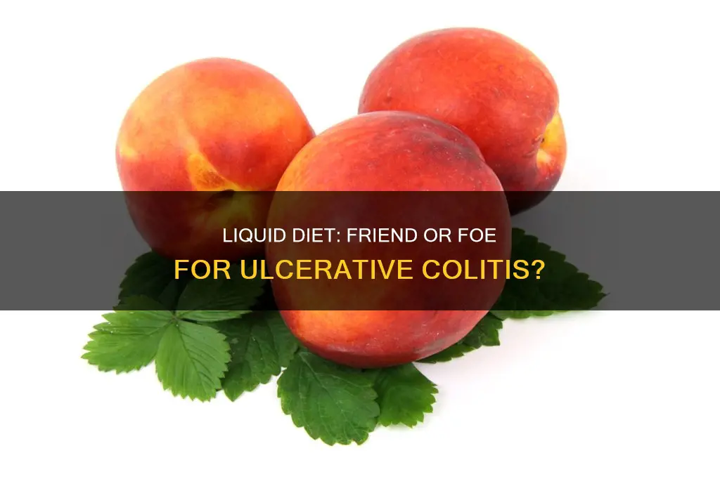 does liquid diet help ulcerative colitis