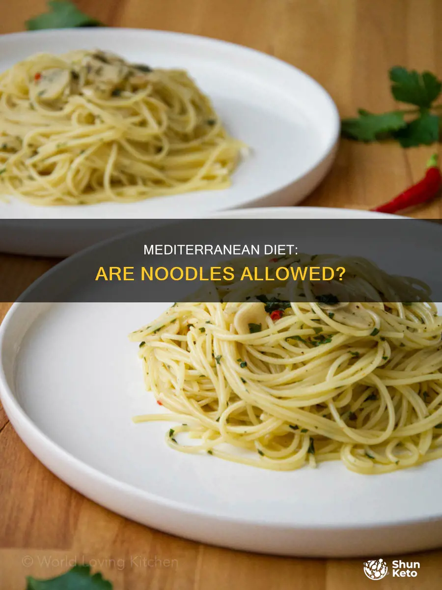 does mediterranean diet include noodles