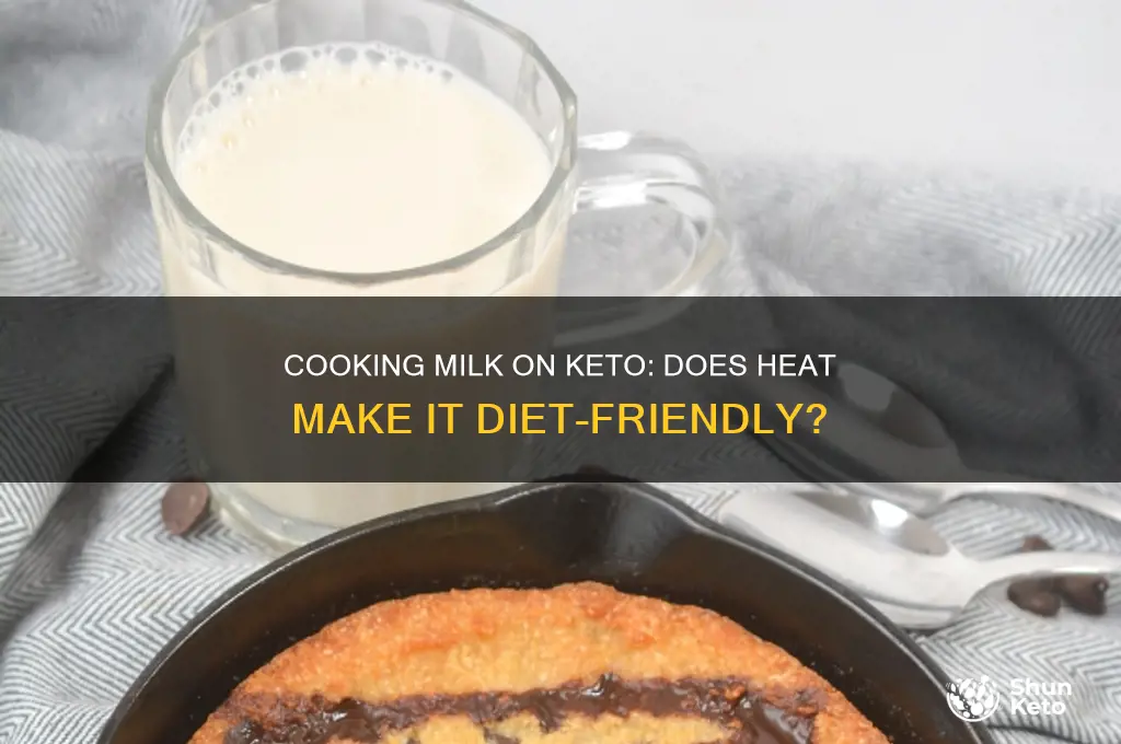 does milk become keto if i cook it