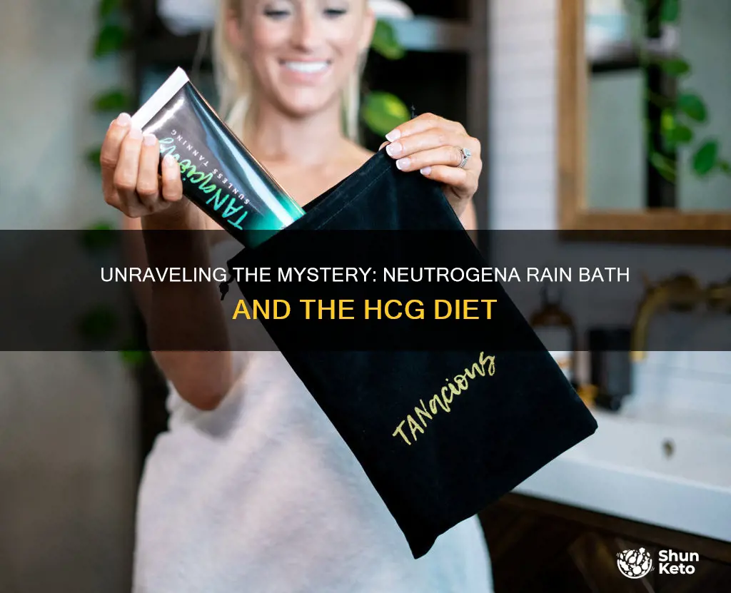 does neutrogena rain bath and hcg diet