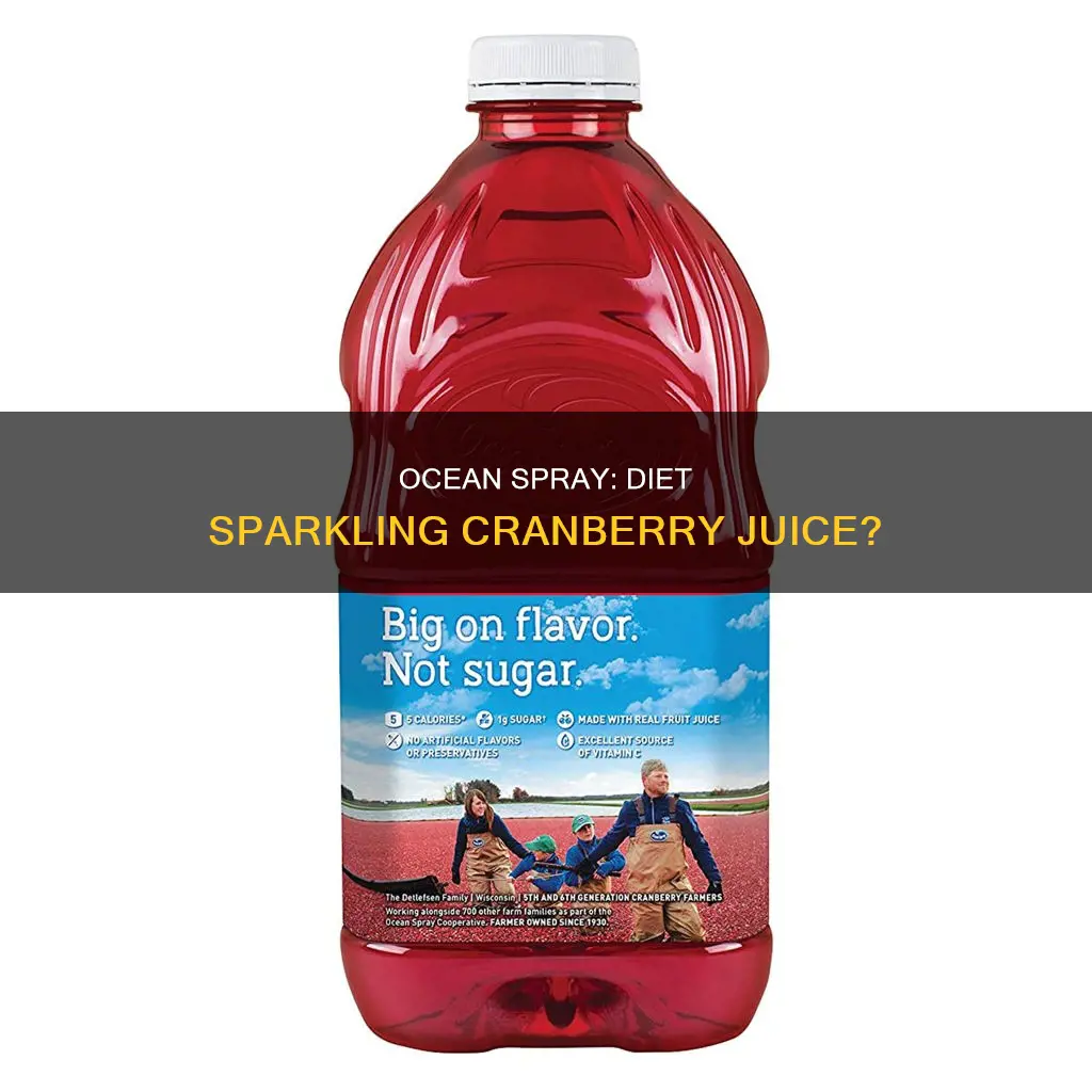 does ocean spray make a diet sparkling cranberry juice