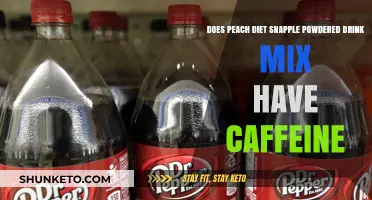 Peach Diet Snapple Powdered Drink Mix: Caffeine or Not?