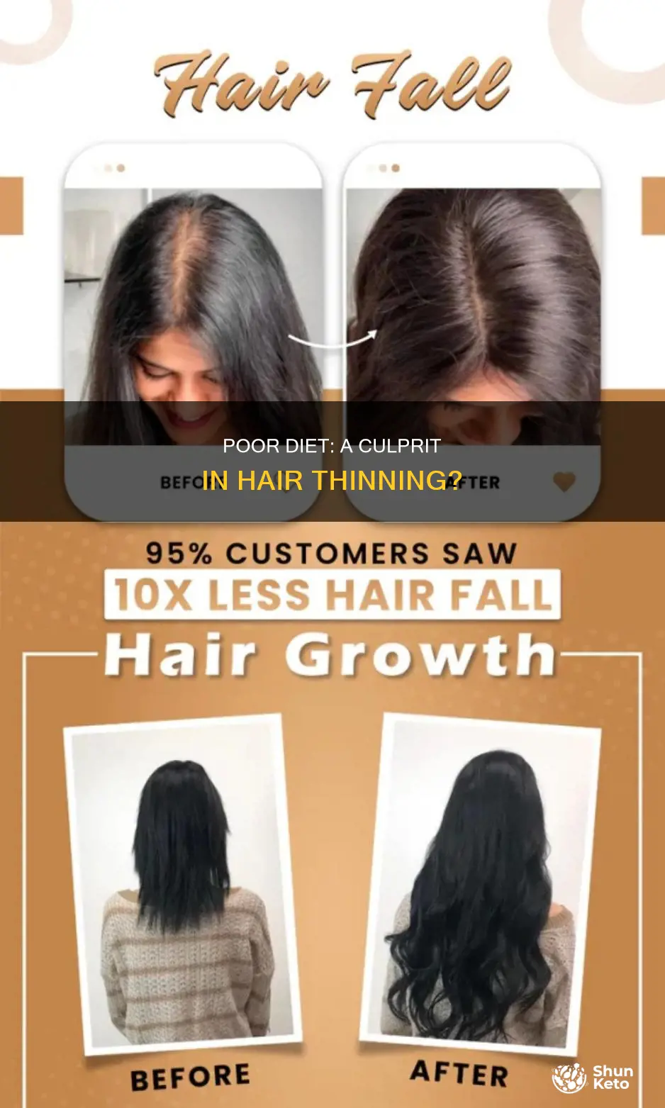 does poor diet cause hair thinning