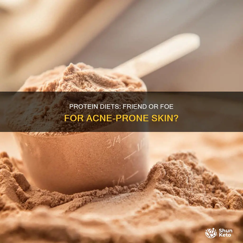 does protein diet cause acne