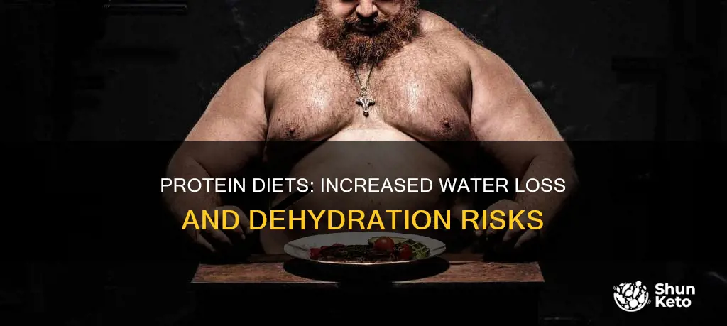 does protein diets increase water loss