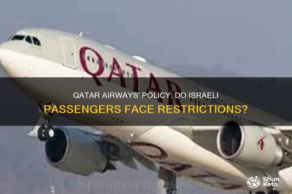 does quatar airlines ket israelies fly on it