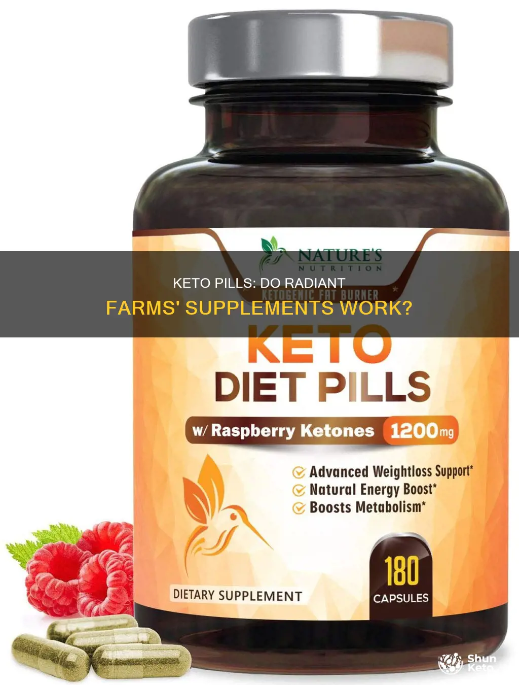 does radiant farms keto pills work