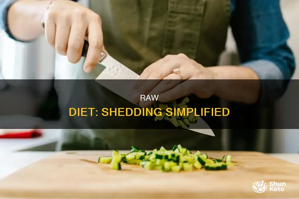 does raw diet help shedding