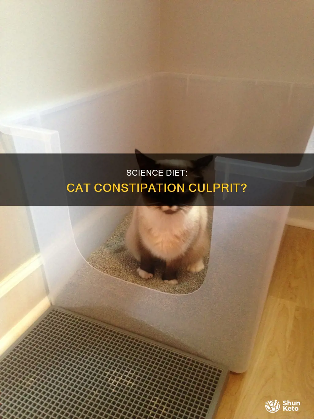 does science diet cause constipation cat