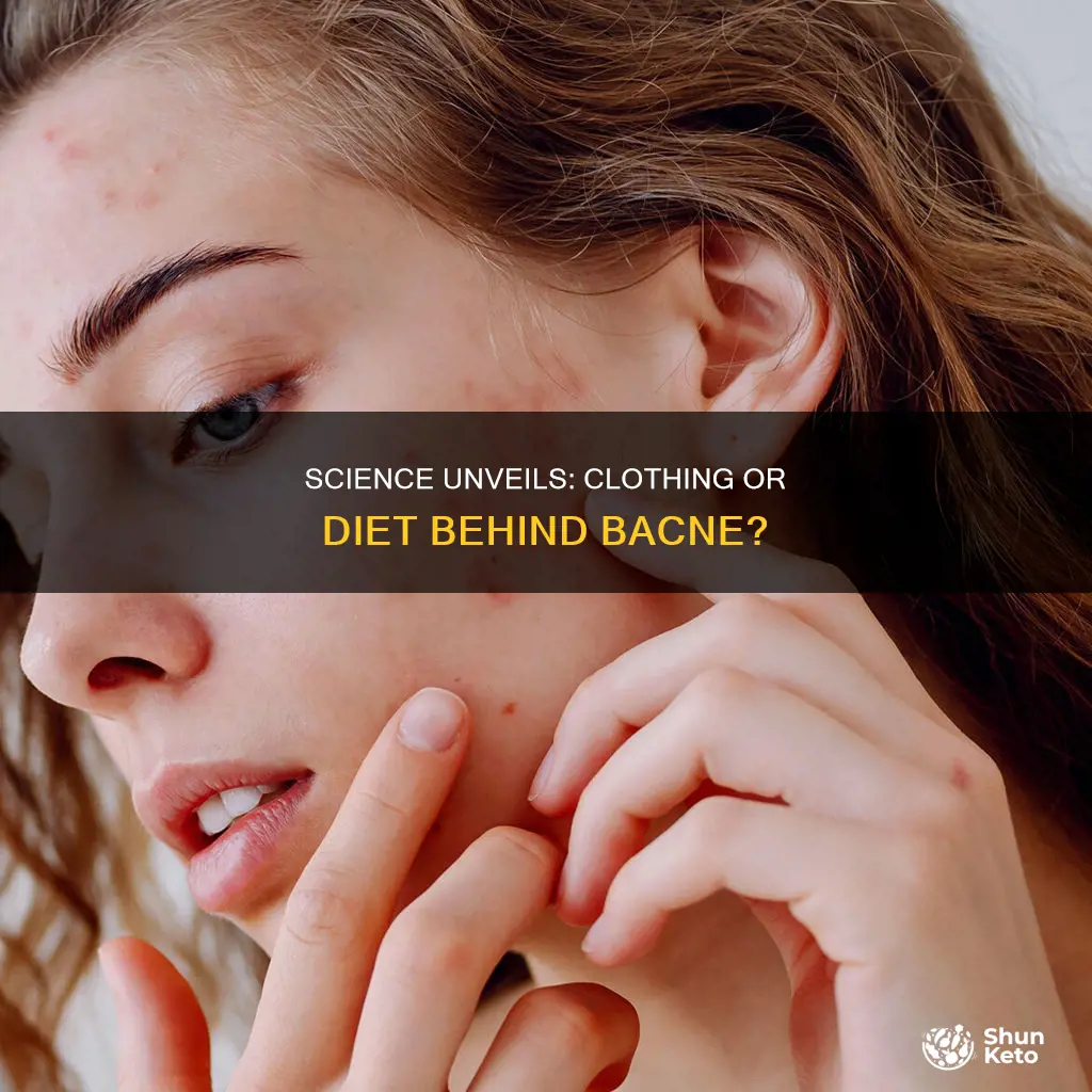 does science think clothing or diet is cause of bacne