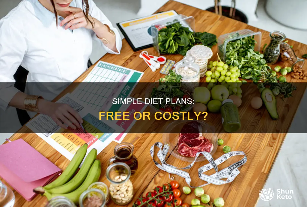 does simple diet plan cost money