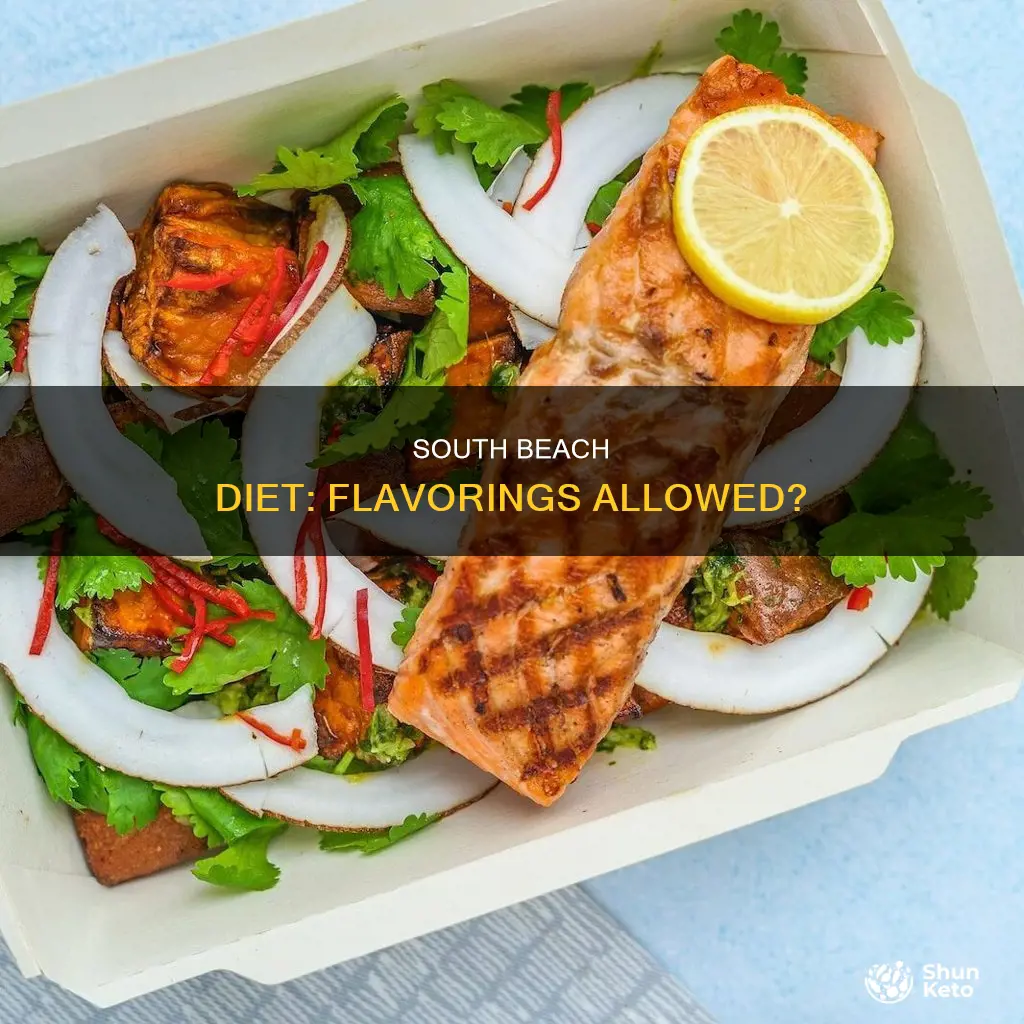 does south beach diet allow flavorings