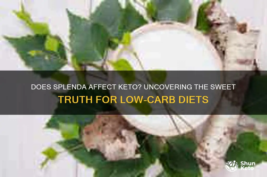 does splenda affect keto