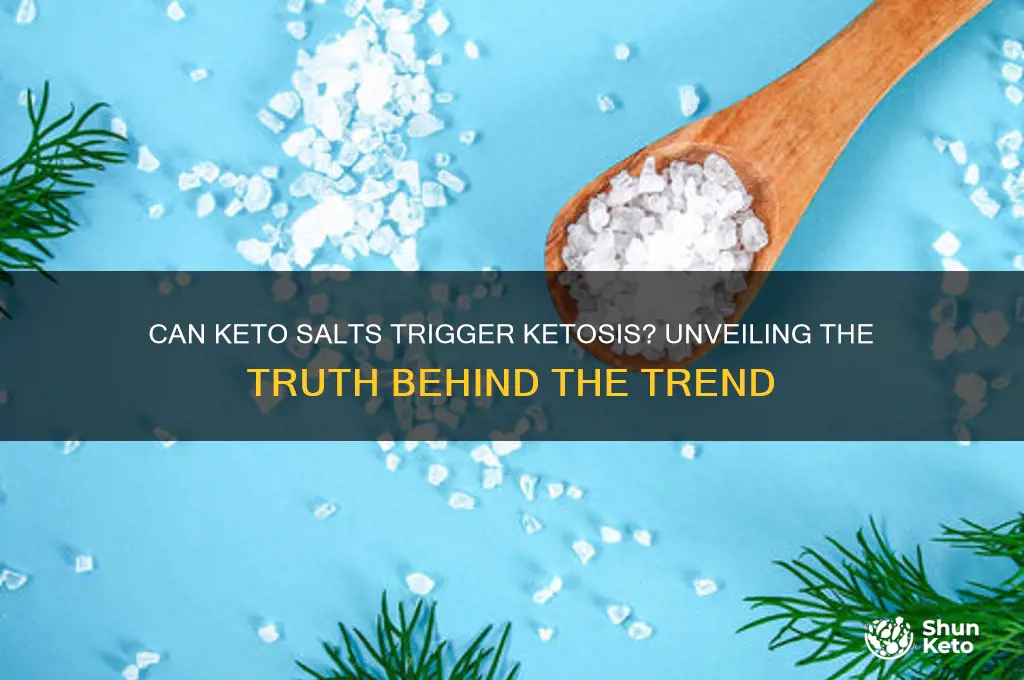 does taking keto salts put body in ketosis