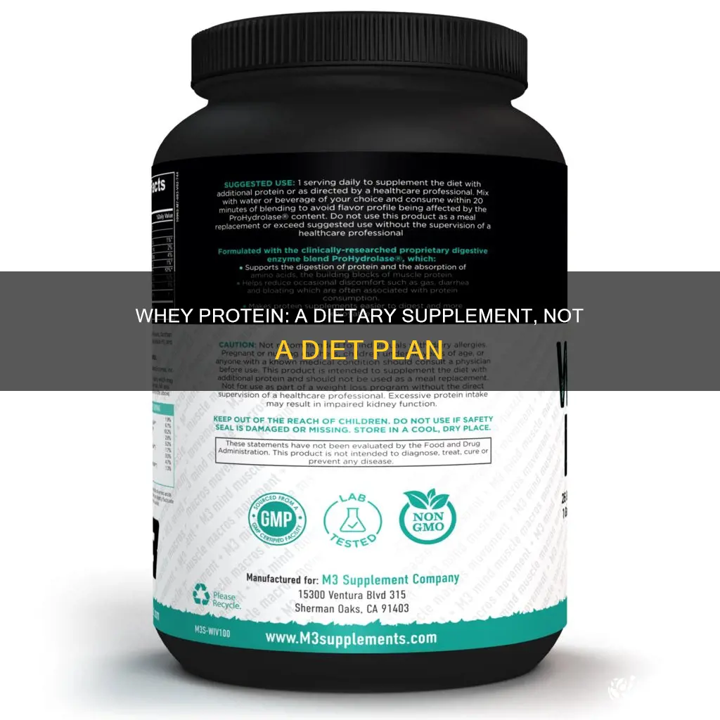 does taking whey protein count as a diet