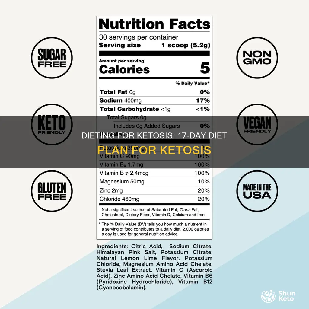 does the 17 day diet cause ketosis
