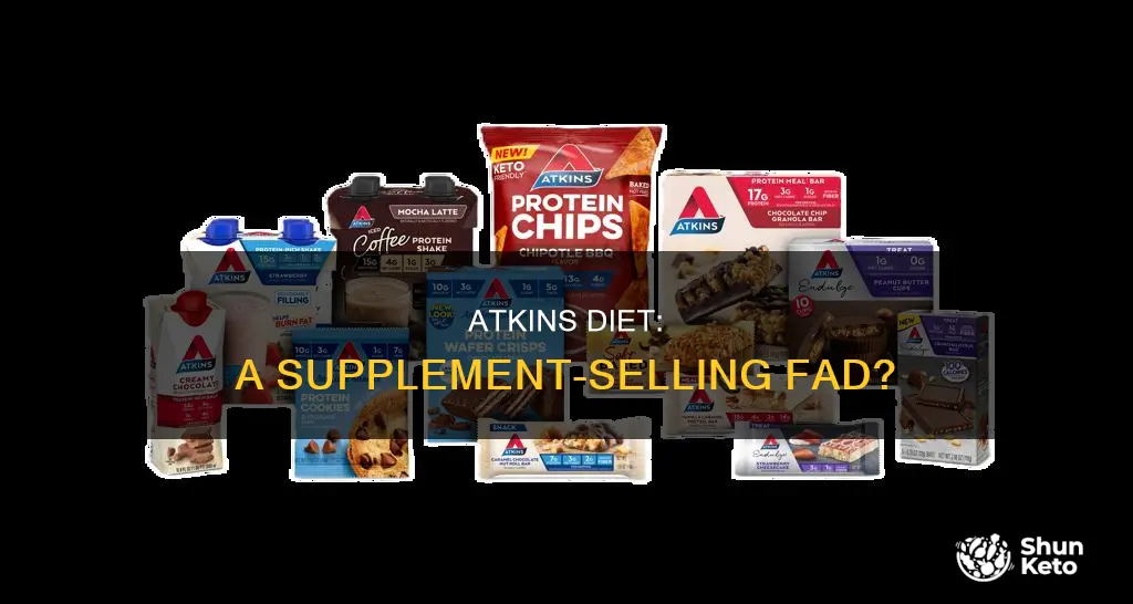 does the atkins diet promote or sell supplements