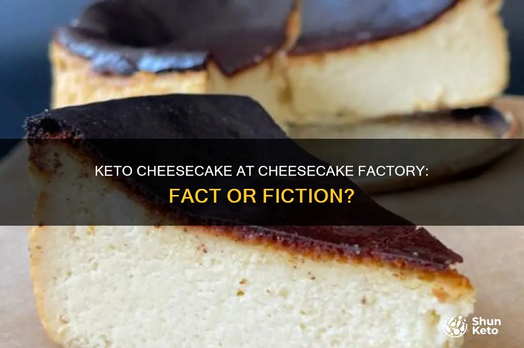 does the cheesecake factory have keto cheesecake