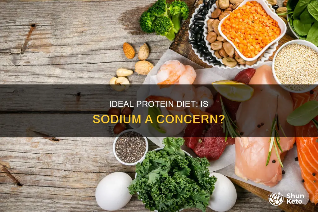 does the ideal protein diet has lots of sodium