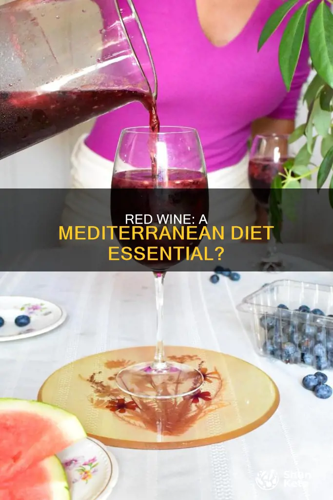does the mediterranean diet include red wine