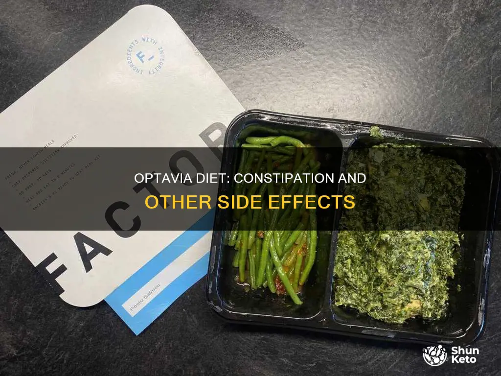 does the optavia diet cause constipation